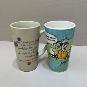TWO MUGS..NATURAL LIFE AND HALLMARK MAXINE‎